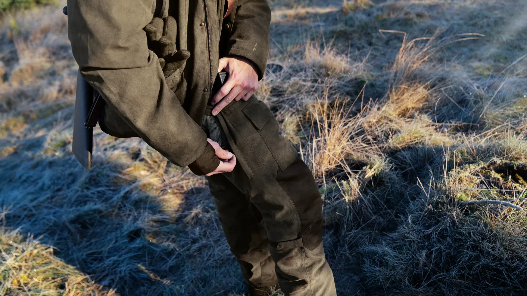 Zimowe spodnie myśliwskie Seeland Helt II Grizzly Brown